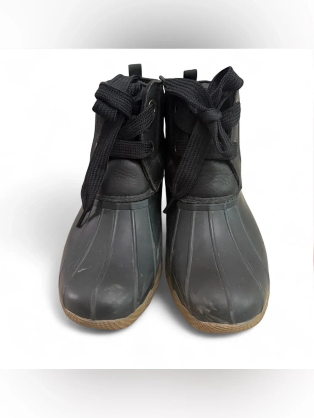 Sperry Black Duck Boots Rain Boots Women’s Size 8‎